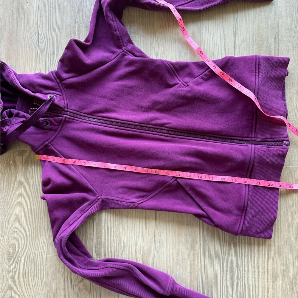 Athleta Triumph Hooded Sweatshirt size small Zip Jacket Purple 486251 - Picture 13 of 13